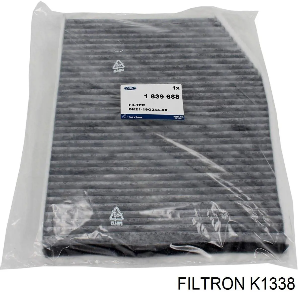 Купити K1338 Filtron Фільтр салону вугільний