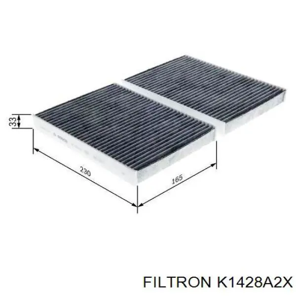 K1428A2X Filtron Внутрішньосалонний фільтр