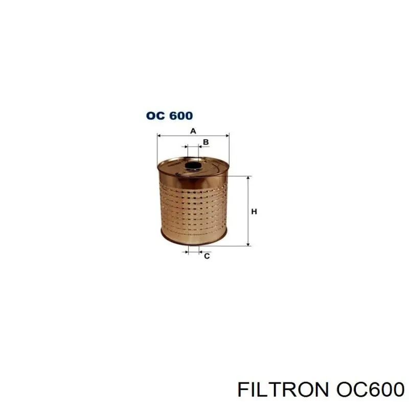 Масляний фільтр двигуна Filtron OC600 ціна, від 4.80 USD