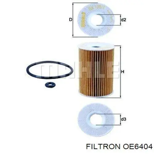 Масляний фільтр OE6404 Filtron