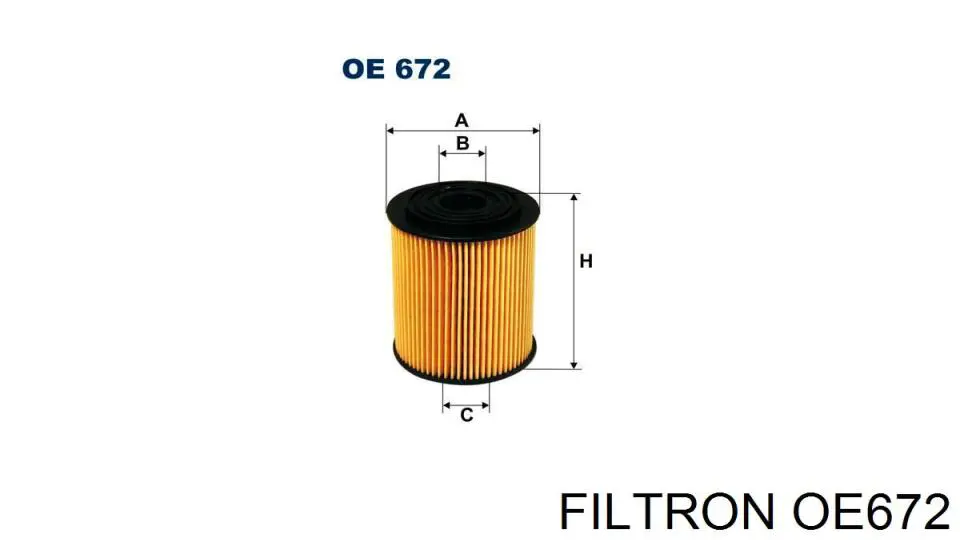 Масляний фільтр двигуна Filtron OE672 ціна, від 7.02 USD
