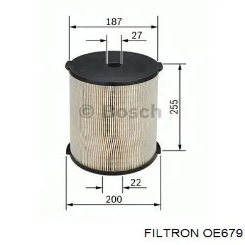 Масляний фільтр двигуна Filtron OE679 ціна, від 20.97 USD
