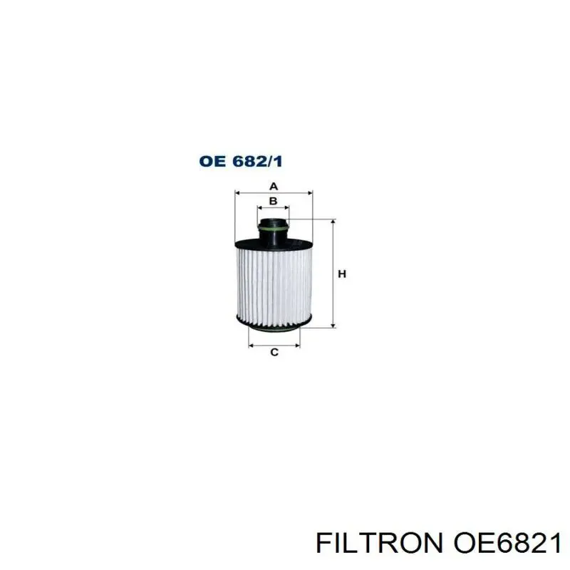 Масляний фільтр двигуна Filtron OE6821 ціна, від 13.91 USD