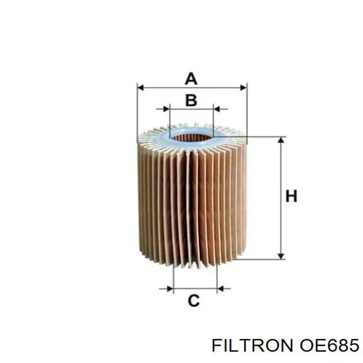 Фільтр масляний OE685 Filtron