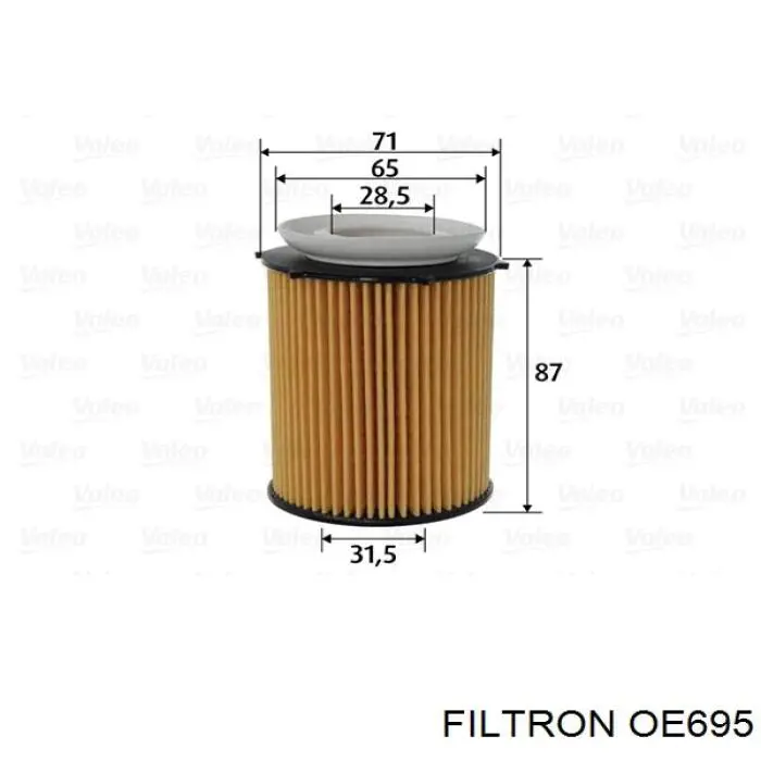 Масляний фільтр двигуна Filtron OE695 ціна, від 11.88 USD