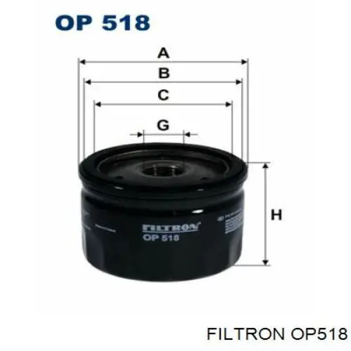 OP518 Filtron фільтр масляний