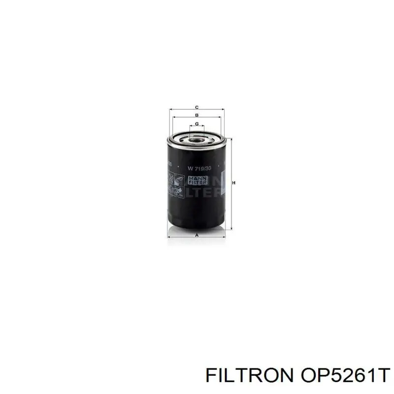 Масляний фільтр OP5261T Filtron