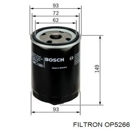 OP5266 Filtron фільтр масляний