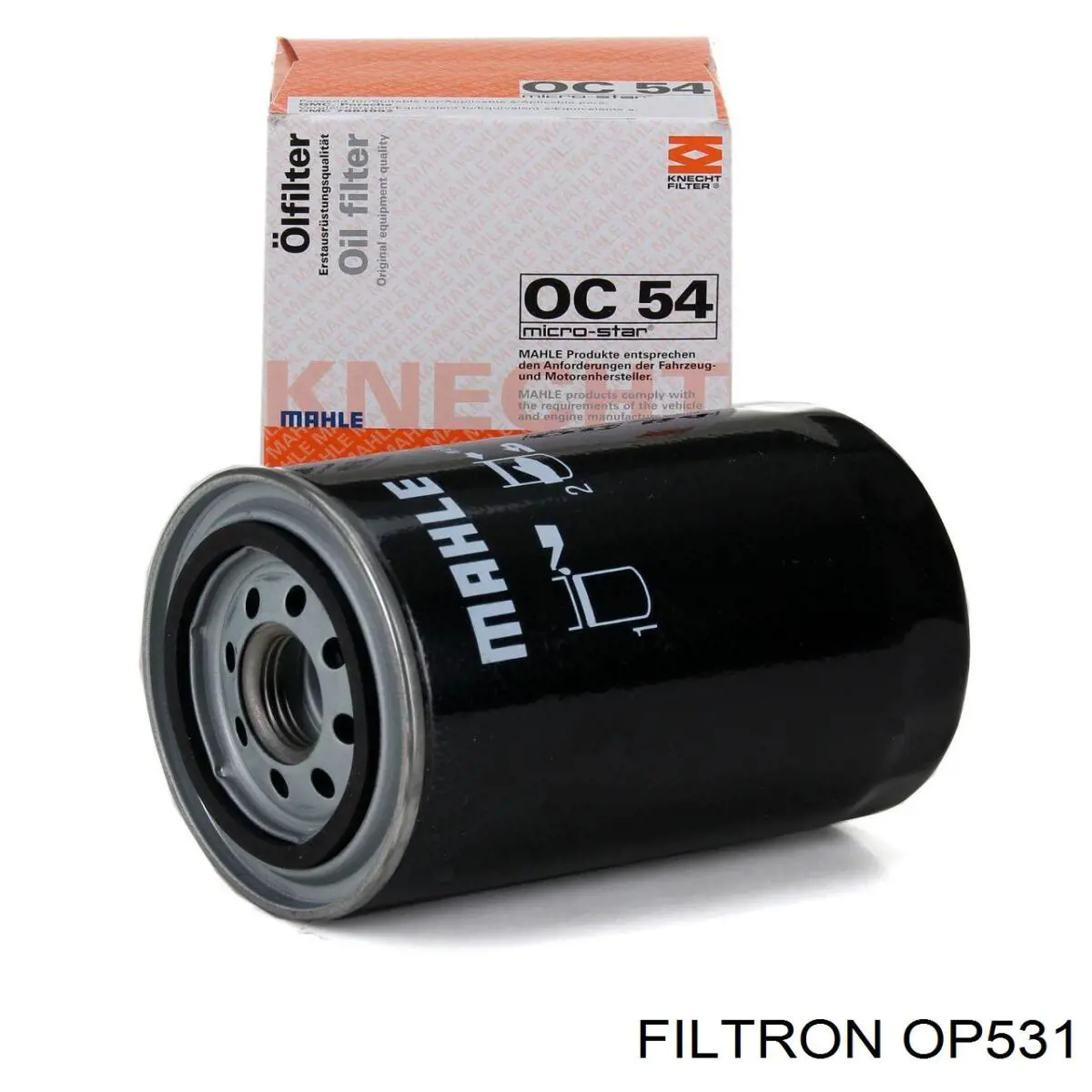 Масляний фільтр двигуна Filtron OP531 ціна, від 5.69 USD
