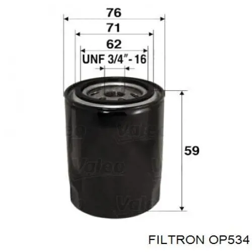Купити OP534 Filtron Фільтр очищення масла відцентровий