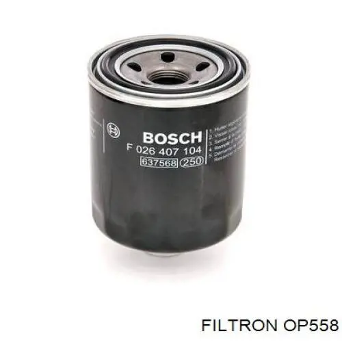 Масляний фільтр двигуна Filtron OP558 ціна, від 5.26 USD