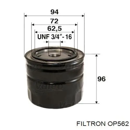 OP562 Filtron фільтр масляний