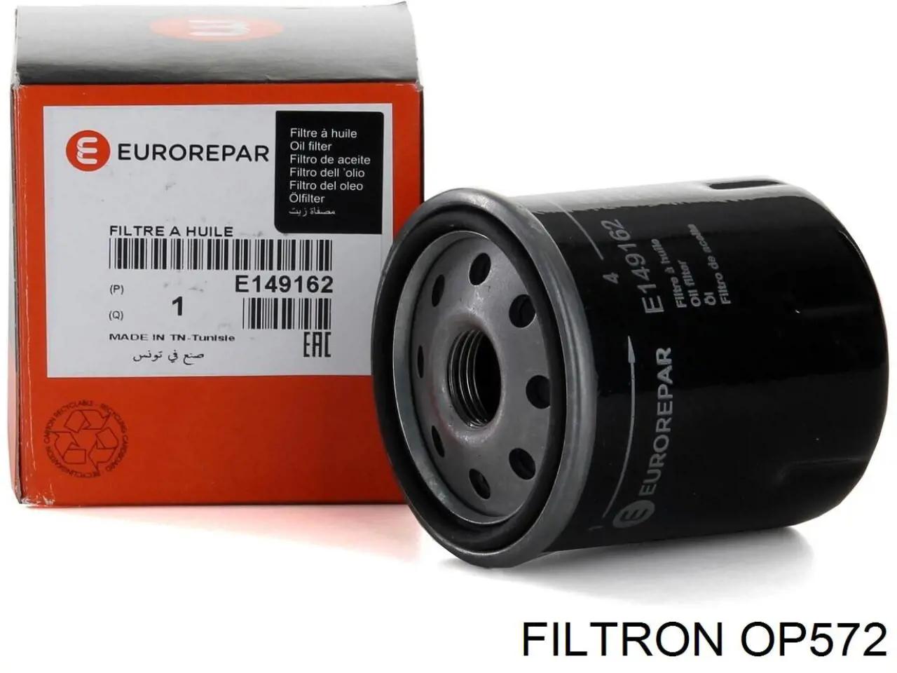 Масляний фільтр двигуна Filtron OP572 ціна, від 4.34 USD