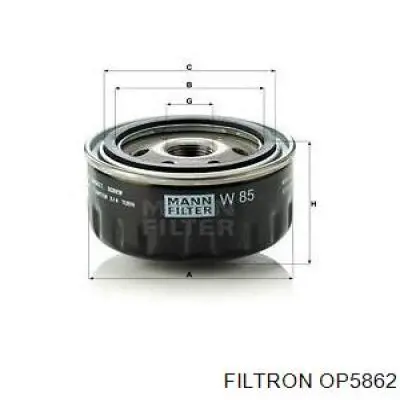 OP5862 Filtron Фільтр масла