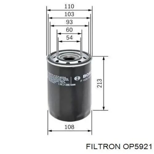 OP5921 Filtron Фільтр масла