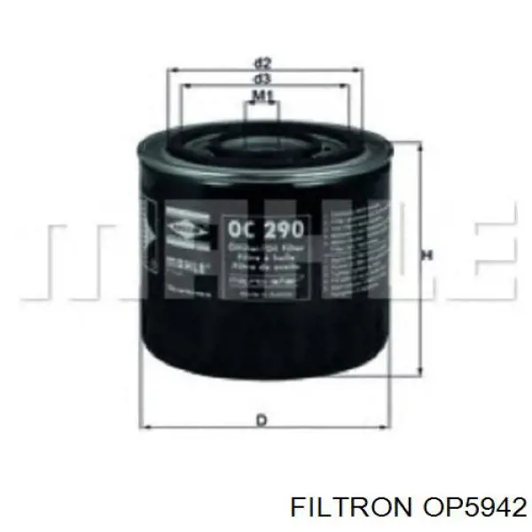 OP5942 Filtron фільтр масляний