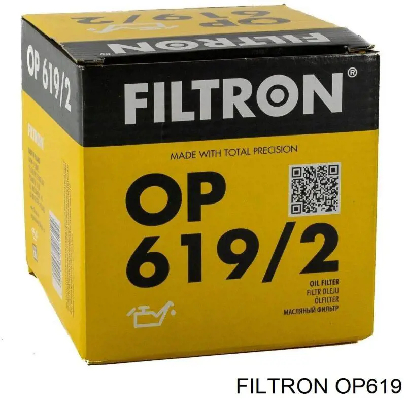 Масляний фільтр двигуна Filtron OP619 ціна, від 9.36 USD