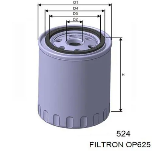 OP625 Filtron фільтр масляний