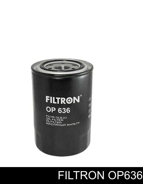Масляний фільтр двигуна Filtron OP636 ціна, від 8.45 USD