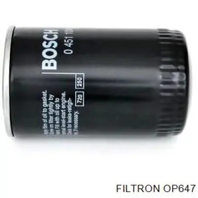 Масляний фільтр двигуна Filtron OP647 ціна, від 6.41 USD