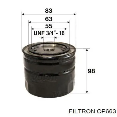OP663 Filtron фільтр масляний