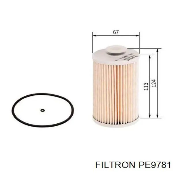 Паливний фільтр PE9781 Filtron