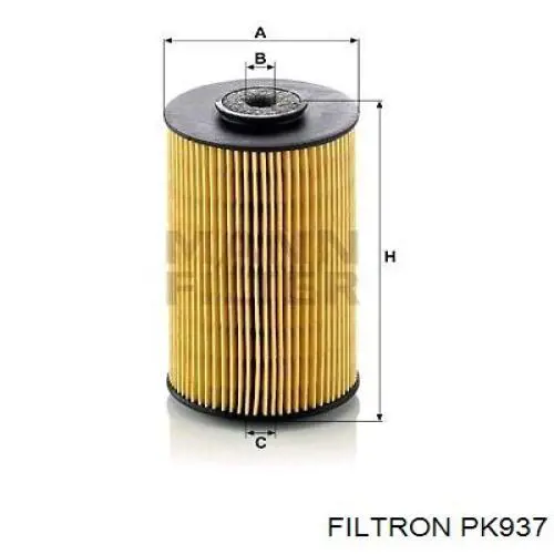 Фільтр тонкого очищення палива Filtron PK937 ціна, від 3.84 USD