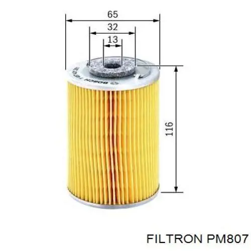 Фільтр тонкого очищення палива Filtron PM807 ціна, від 2.92 USD