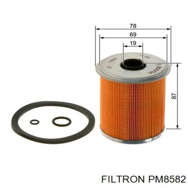 Фільтр тонкого очищення палива Filtron PM8582 ціна, від 3.50 USD