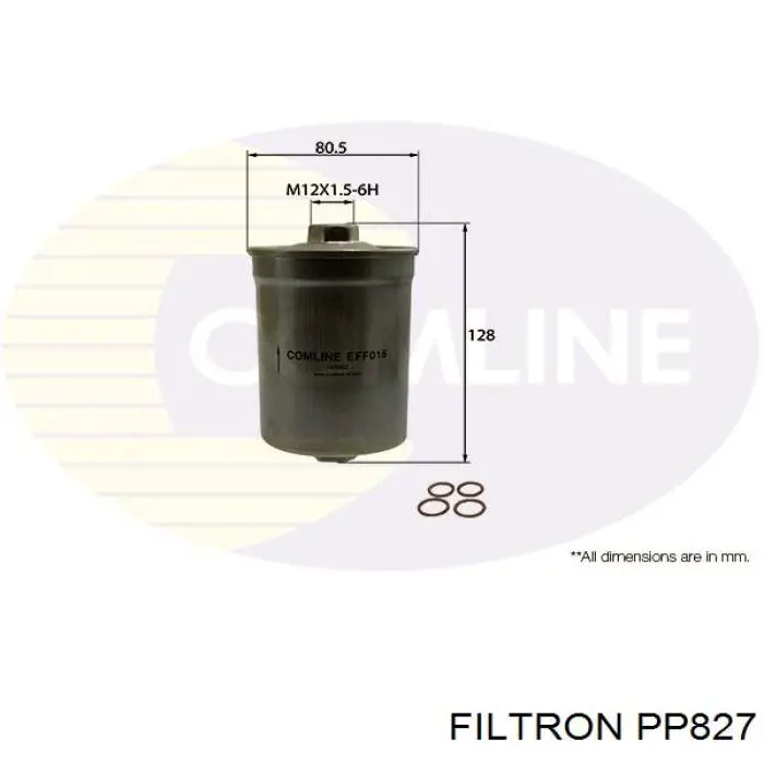 Фільтр тонкого очищення палива Filtron PP827 ціна, від 11.60 USD