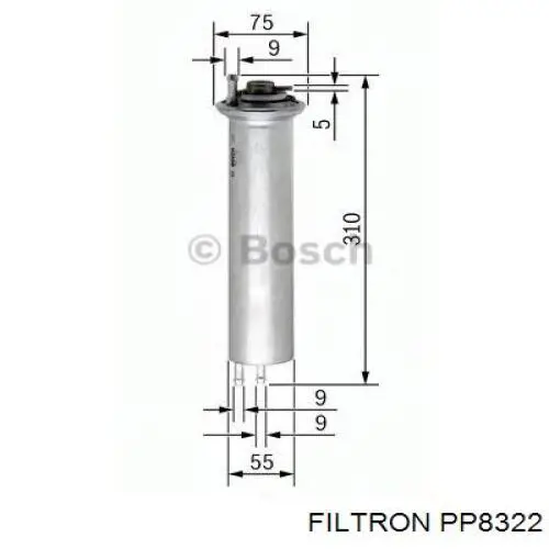 PP8322 Filtron фільтр паливний