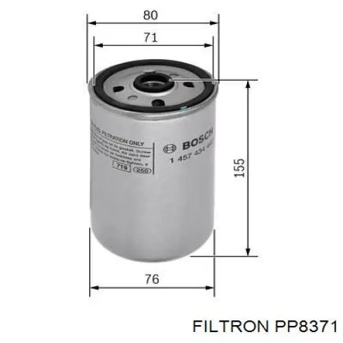 Фільтр тонкого очищення палива Filtron PP8371 ціна, від 8.07 USD