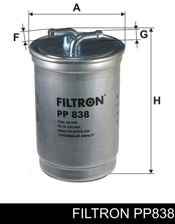 Купити PP838 Filtron Фільтр-відстійник палива грубої очистки