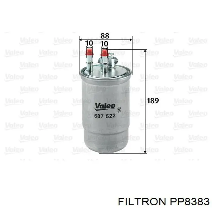 Фільтр тонкого очищення палива Filtron PP8383 ціна, від 12.50 USD