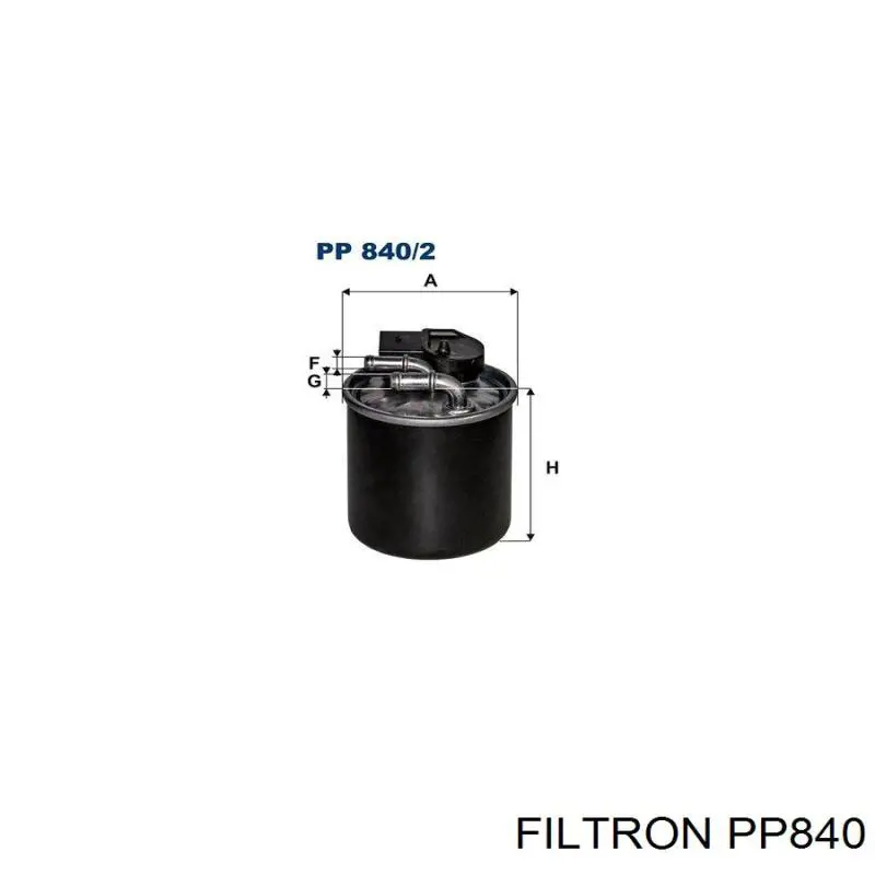 Фільтр тонкого очищення палива Filtron PP840 ціна, від 5.29 USD