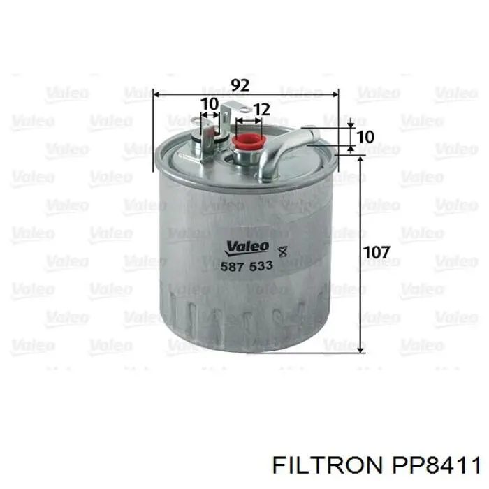 Фільтр тонкого очищення палива Filtron PP8411 ціна, від 13.50 USD
