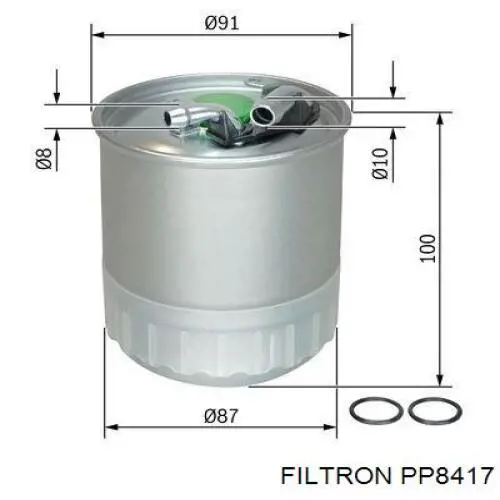 PP8417 Filtron фільтр паливний
