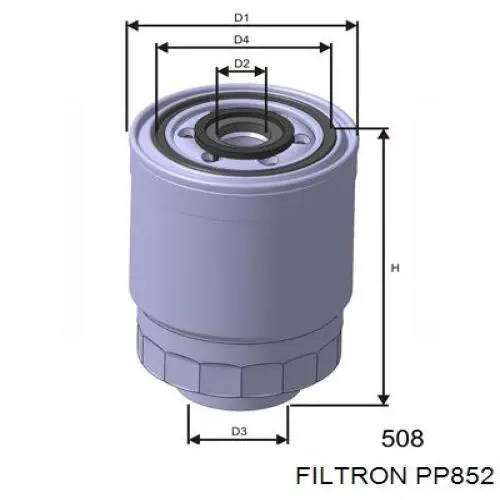 Фільтр тонкого очищення палива Filtron PP852 ціна, від 8.06 USD
