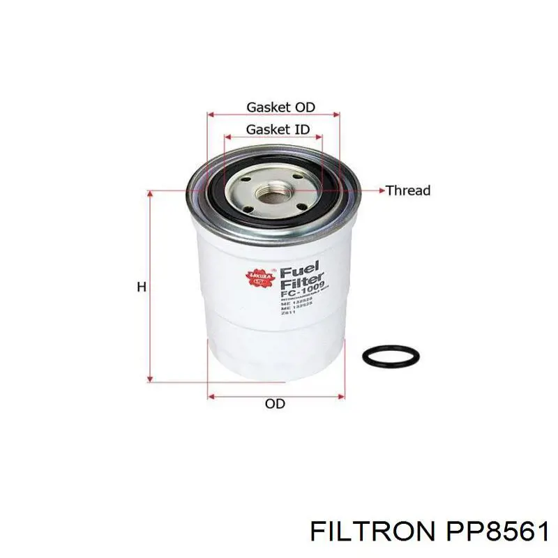 Фільтр тонкого очищення палива Filtron PP8561 ціна, від 8.66 USD