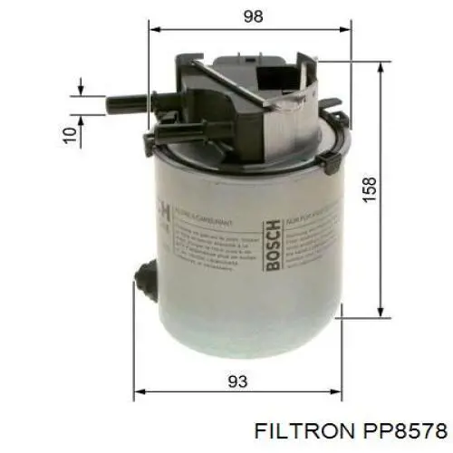 Фільтр паливний PP8578 Filtron