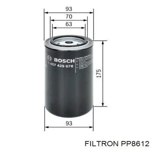 Фільтр паливний PP8612 Filtron