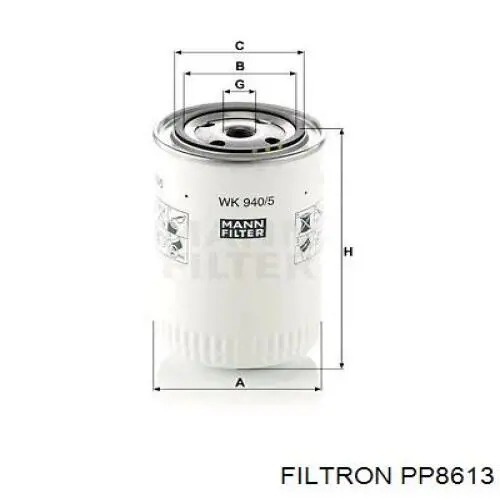 Купити PP8613 Filtron Фільтр-відстійник палива грубої очистки
