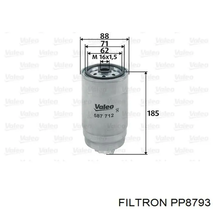 Паливний фільтр PP8793 Filtron