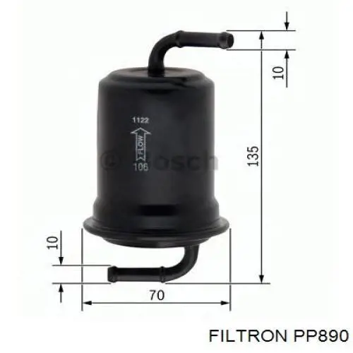 Купити PP890 Filtron Фільтр-відстійник палива грубої очистки