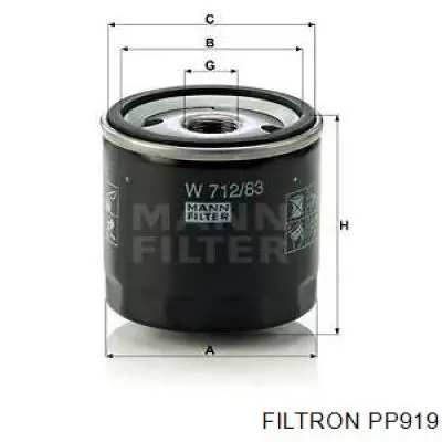 Паливний фільтр PP919 Filtron
