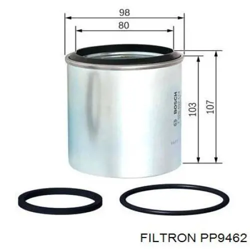 Фільтр тонкого очищення палива Filtron PP9462 ціна, від 18.69 USD