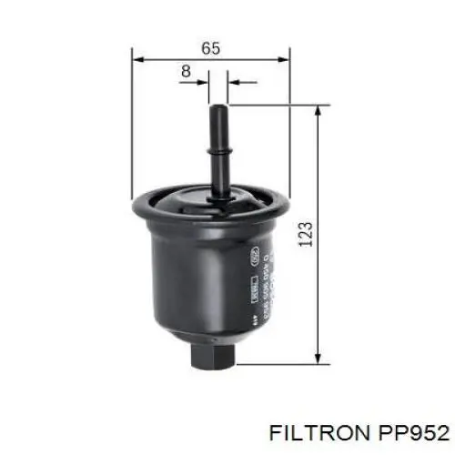 Фільтр тонкого очищення палива Filtron PP952 ціна, від 6.61 USD