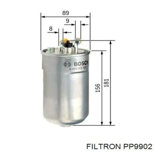 Фільтр паливний Filtron PP9902
