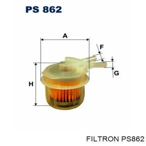PS862 Filtron фільтр паливний