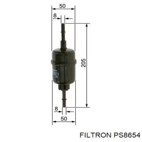 Фільтр тонкого очищення палива Filtron PS8654 ціна, від 7.76 USD